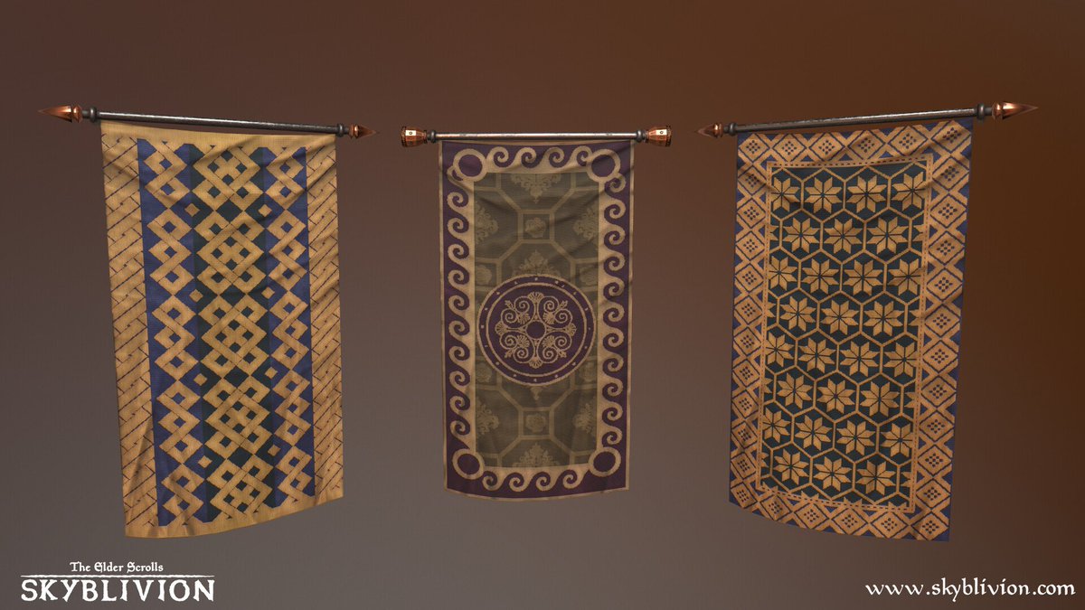 CaptainMoerenTV's tweet photo. I am, as always, late x) but celebrating post #PortfolioDay here are some of my stuff from my work on #skyblivion and #elderkings2 https://t.co/rFgYqz3FUq