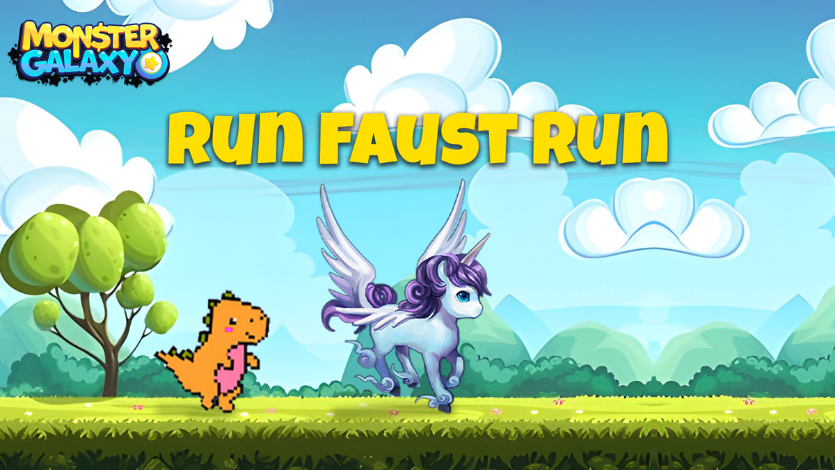 It's time to unleash the speed with Faust Moga in today's Dino Dash Spring Contest! 🚀 🌱 Get Faust Moga 🏆 Dash through the tracks 🔝 Aim for the highest score! Faust is fast, agile, and ready to help you climb the leaderboard! #Monstergalaxy