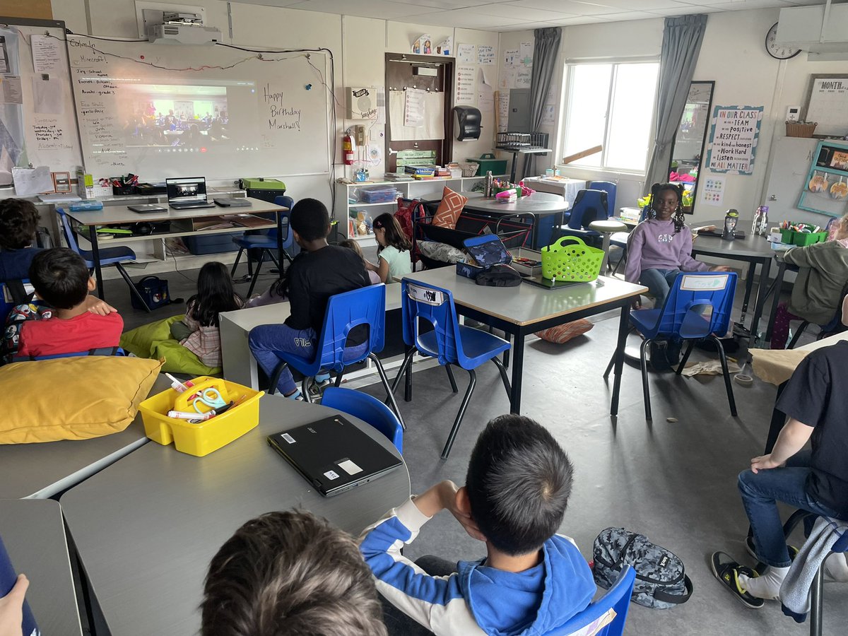 Thanks to @EcoSchoolsCAN for setting up this mentorship for @StKateriOCSB @ocsbEco which allows our eco practices to be shared with another school and find inspiration to do more for our Earth! 🌍 #ocsbBecommunity Ss took turns sharing what our school has been doing!