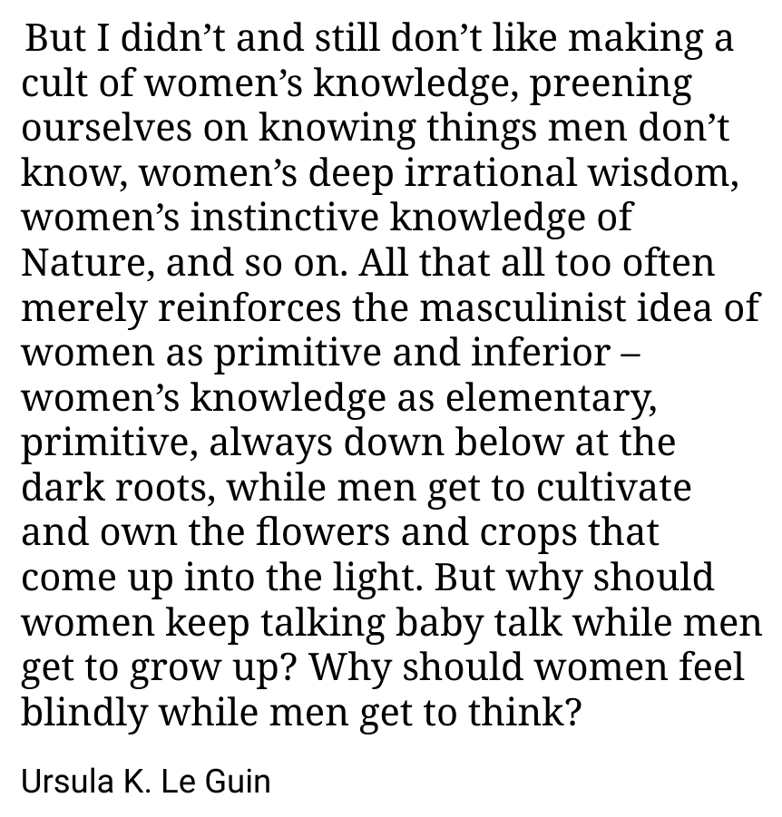 Believing that an objective reality exists & an accurate understanding of said reality is critical to effectively making change in the world isn't inherently male, Western, or any other bullshit that people say to justify their desire to continue believing in fairy tales