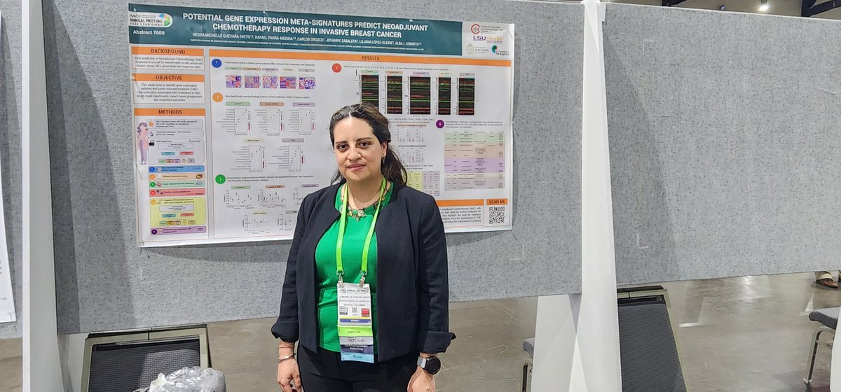 It's time to present our preliminary data on potential gene signatures that predict chemotherapy response at #AACR24 @INCancerologia @Co_Biologists