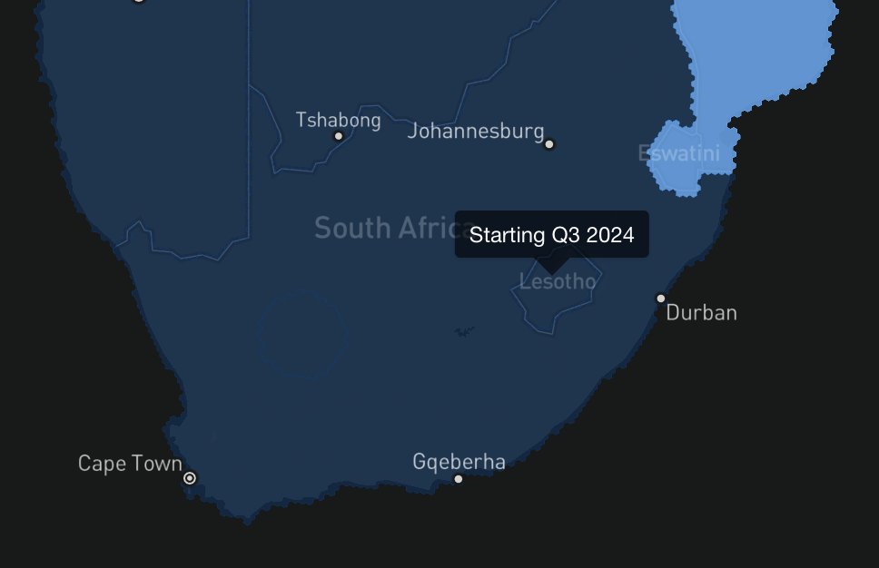 So... Lesotho is getting Starlink whilst South Africa isn't even listed. All of this is because the ANC is obsessed with race-based policies that somehow make them believe that they have a right to receive shares in companies they didn't start because of their race.