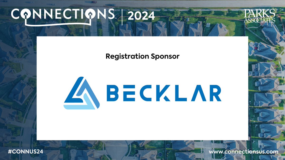 💡 Sponsor Spotlight: @BecklarLLC “BecklarLLC/Freeus is a leader in North America when it comes to the development and manufacturing of PERS and mPERS devices and technology.” See more: becklar.com #ParksAssociates #CONNUS24 #sponsor #smarthome