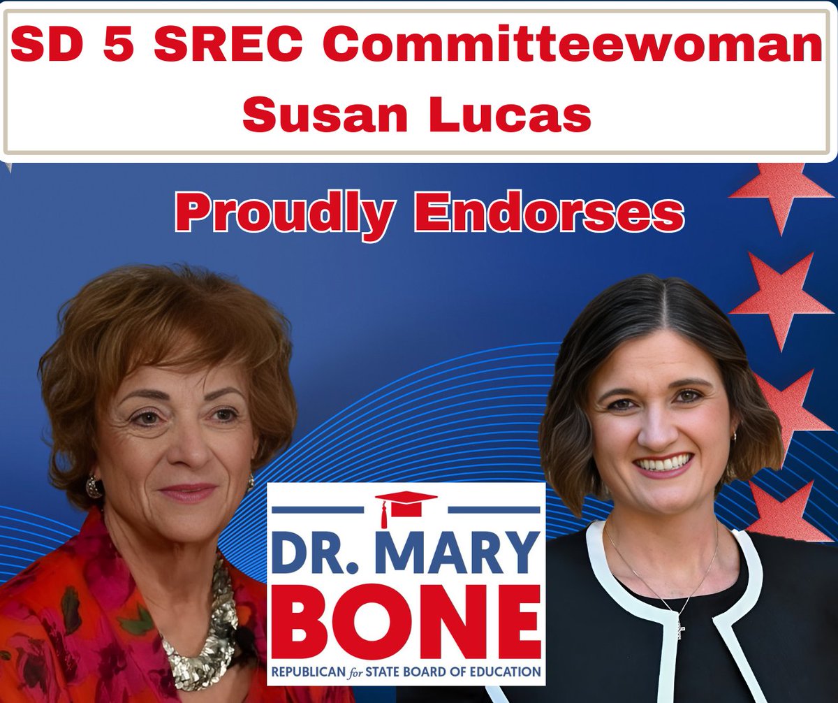 I am honored to have the endorsement of State Republican Executive Committee SD 5 Committeewoman Susan Lucas. #drbone4tx
