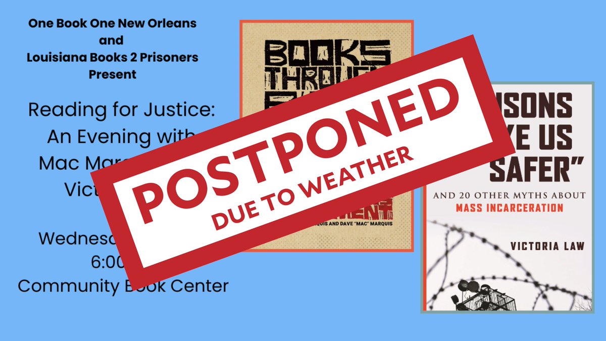 We are so sad to announce that, due to inclement weather, we must postpone tonight's event. Stay tuned for the new date, and stay safe out there today. #rainraingoaway☔