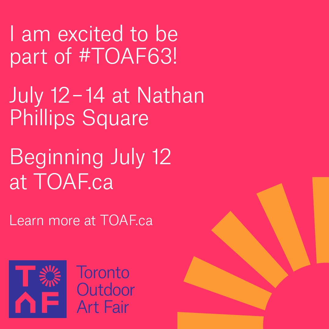 I fell in love with TOAF years ago and I'm so excited to finally be a part of it! 💓 I'd love to see some you art lovers there! #torontoart #toaf #artintoronto #arttoronto