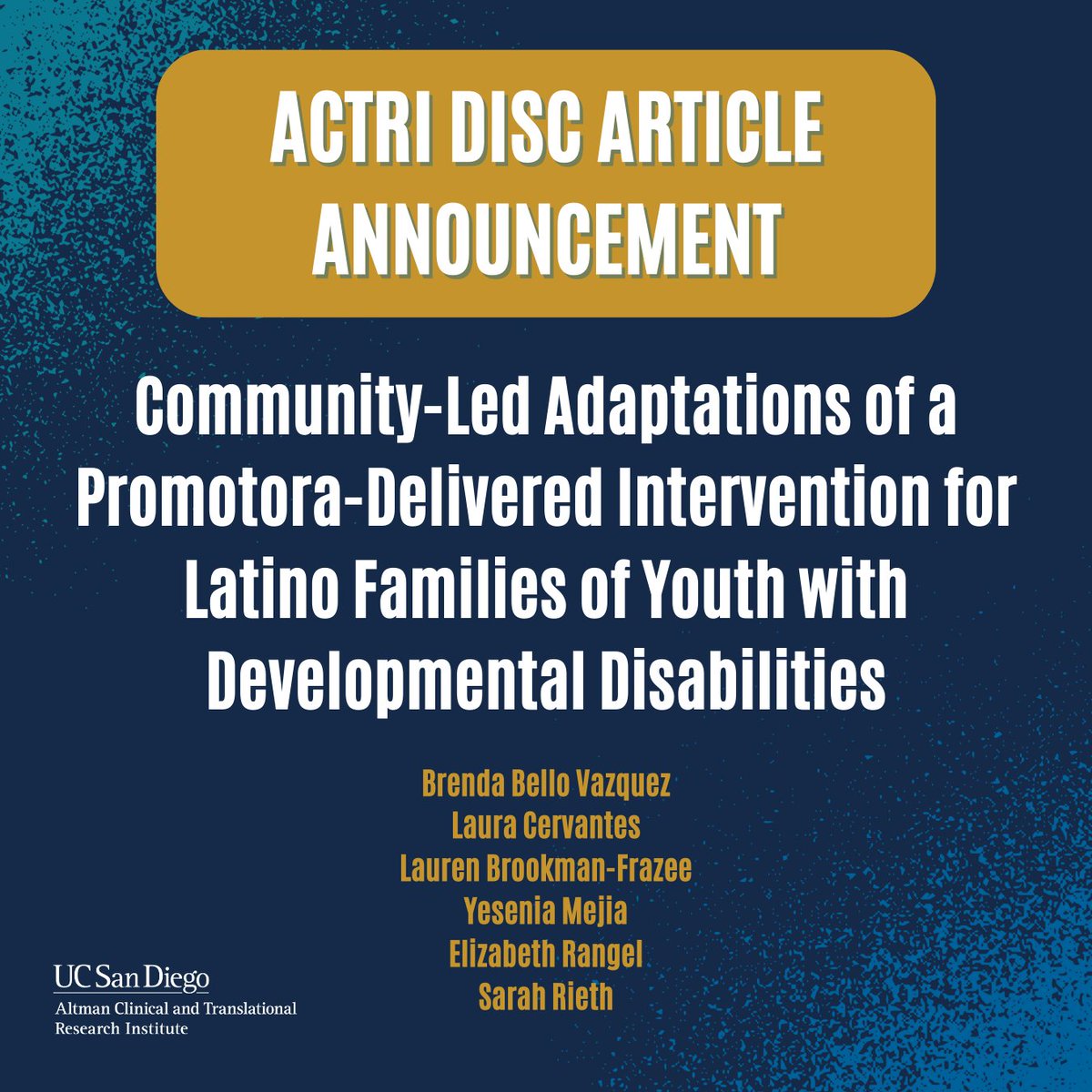 Delve into the impact of community-led adaptations! Discover a Promotora-delivered intervention, highlighting the effectiveness of culturally relevant approaches in bolstering support systems. Access the article here: ow.ly/4iHK50RbV05