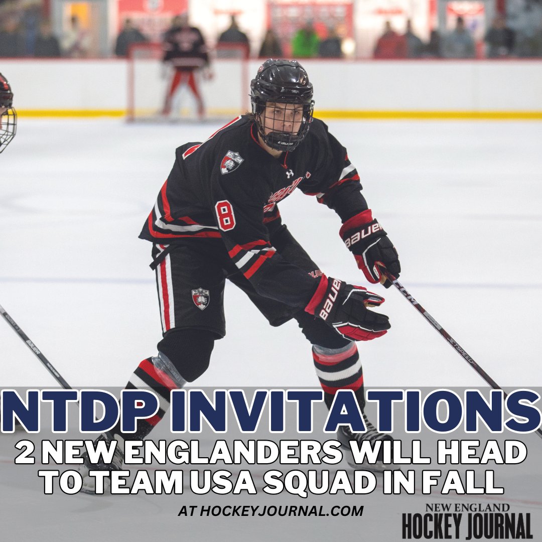 News: Two New Englanders, along with one other who plays in the region, made the 2024-25 USNTDP U17 team. From @EvanMarinofsky: hockeyjournal.com/two-new-englan…