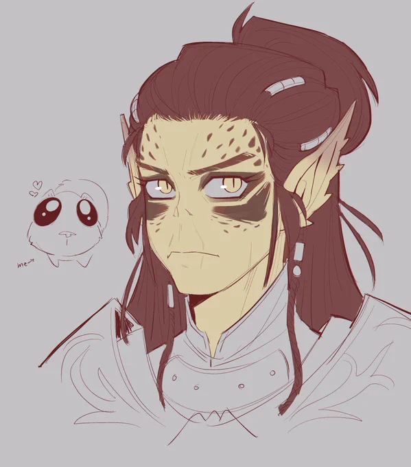 morning sketching to get the rust off thank you Larian studios 