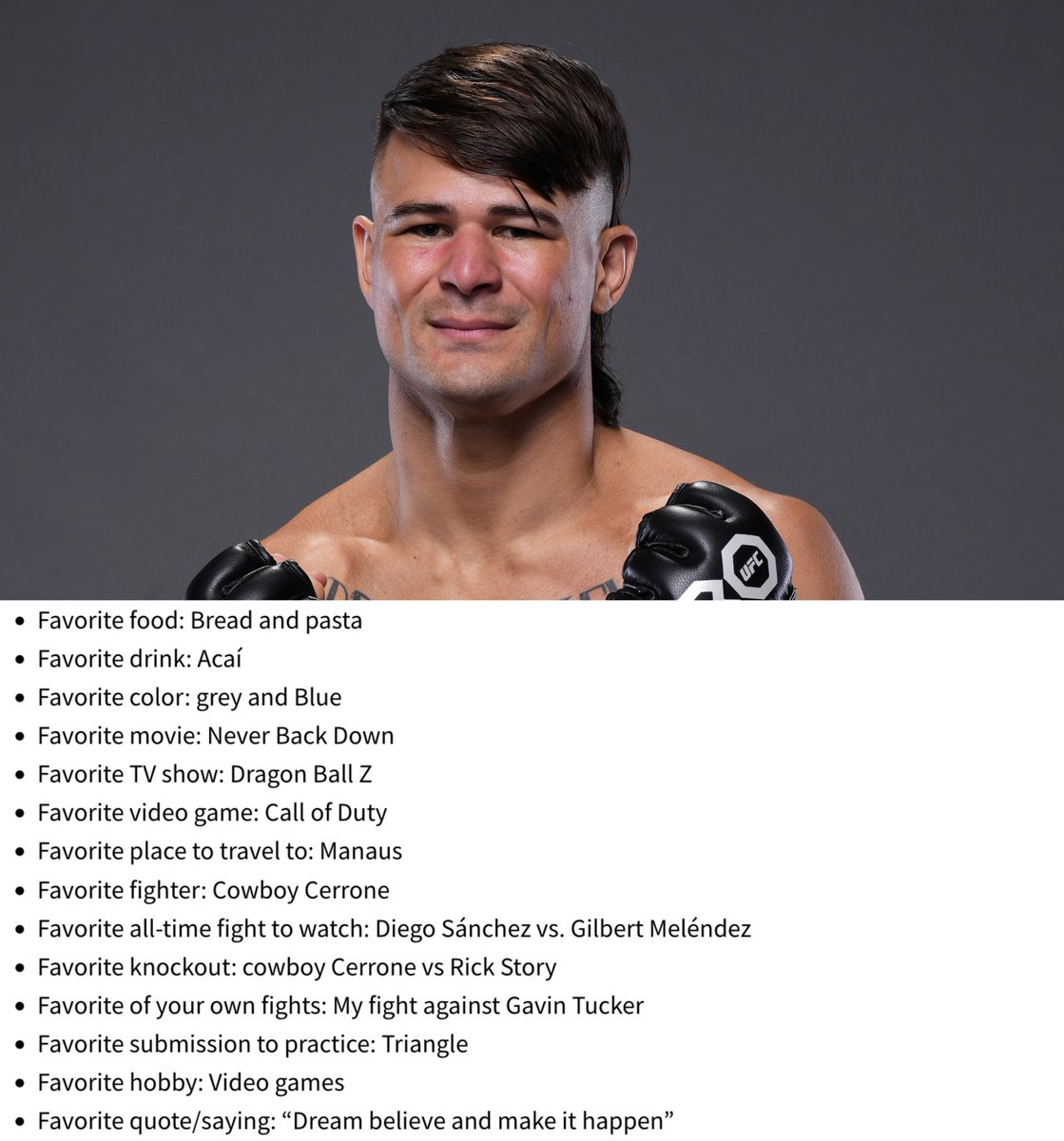 Humanizing Athletes: Diego Lopes Diego lists some of his favorite things ahead of his fight this weekend at #UFC300