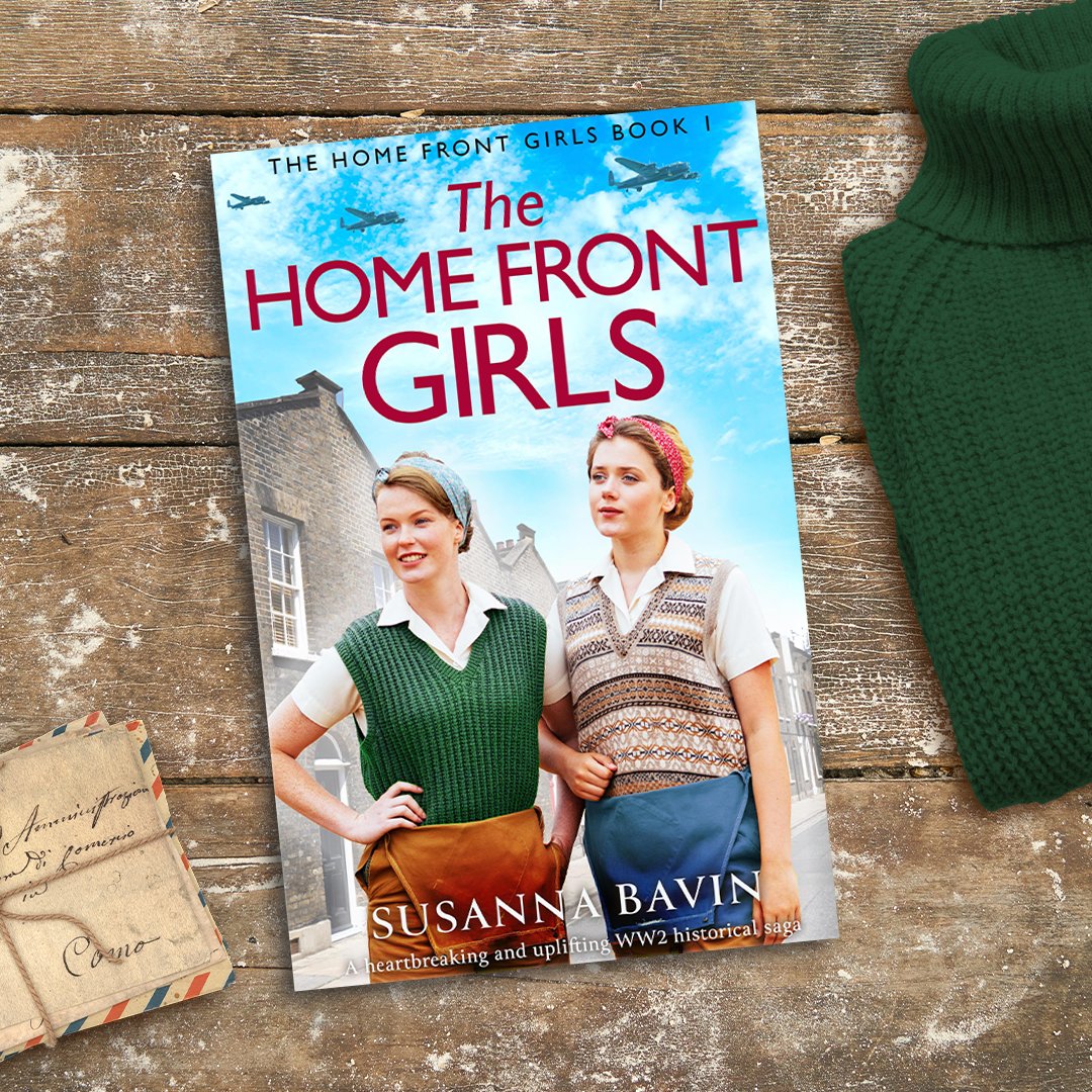 My other WW2 series is THE HOME FRONT GIRLS written as Susanna Bavin geni.us/B0CSG3WLMVcover Summer 1940. The Battle of Britain is raging in the skies. Sally & Betty start work in a salvage depot but they've met before... when Sally caused Betty to lose her job #TheHomeFrontGirls