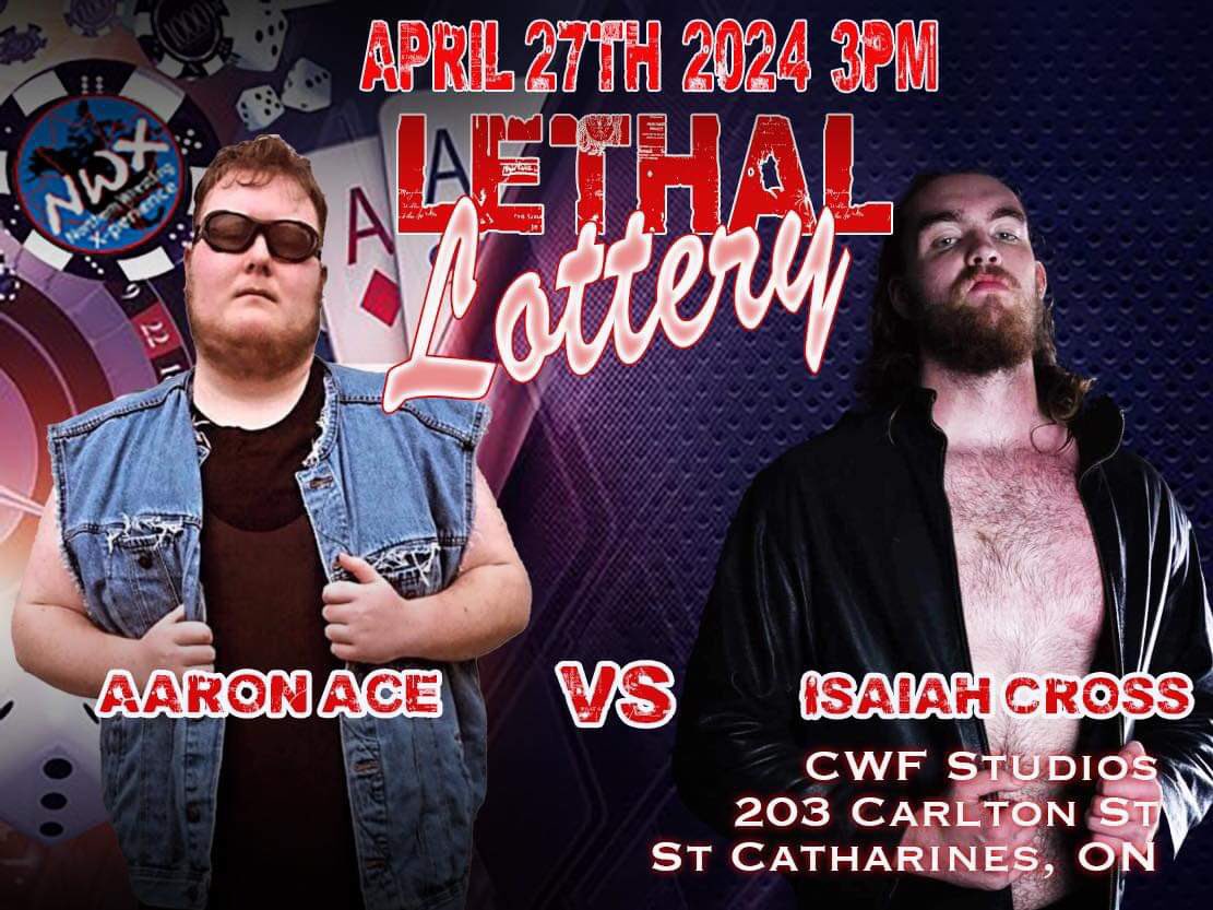 #RoadToWrestlelusion Begins Saturday April 27th Big battle of the young up & coming giants #nwxcanada #lethallottery Tickets 🎟️⬇️ eventbrite.ca/e/nwx-lethal-l… #prowrestling