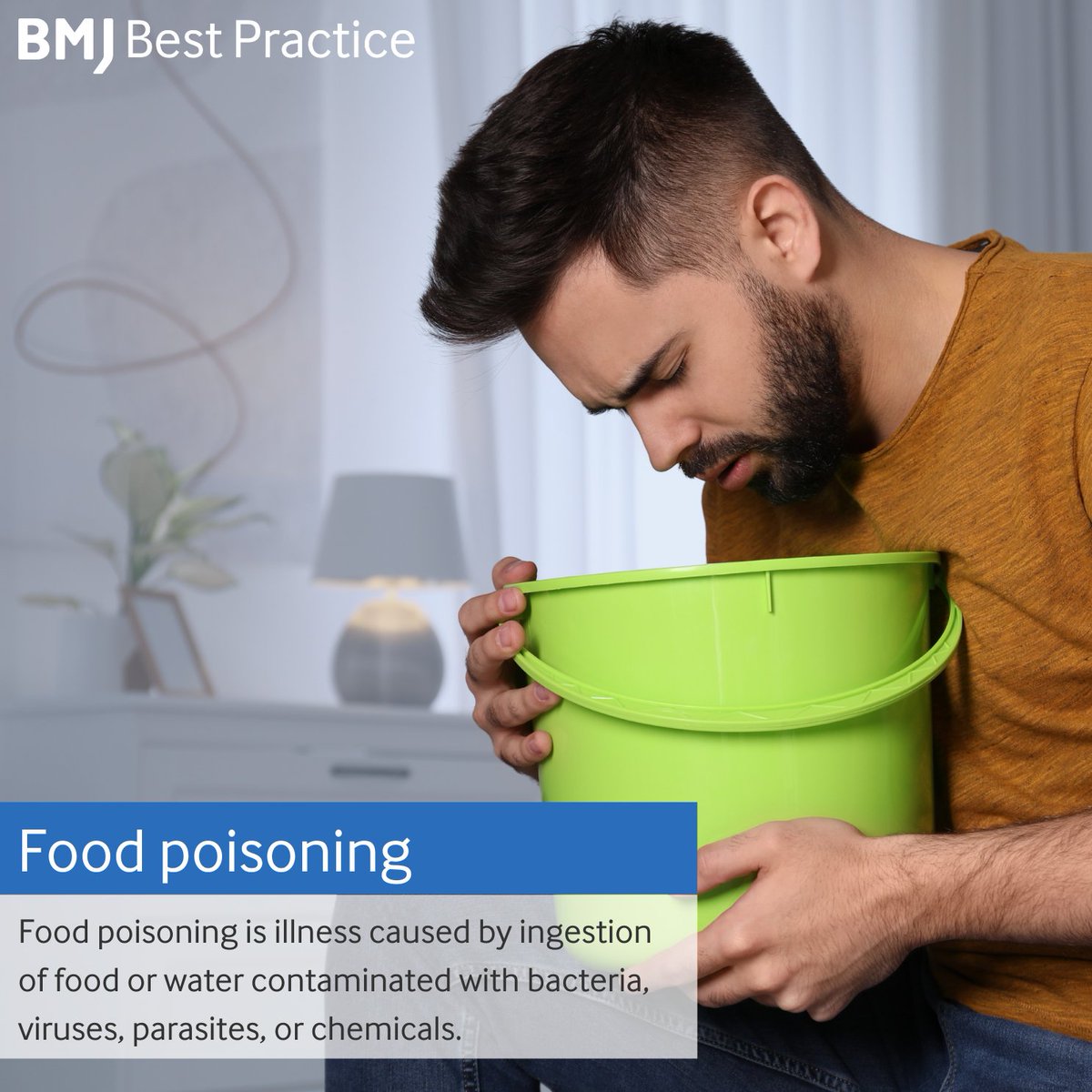 🤢🍔 Food poisoning is often mild & self-limiting, improving with supportive care 💙 Symptoms like abdominal pain, nausea, vomiting, & diarrhea are common. Most treatment involves staying hydrated & managing symptoms like nausea 💧 Learn more here: bit.ly/3J87jlg