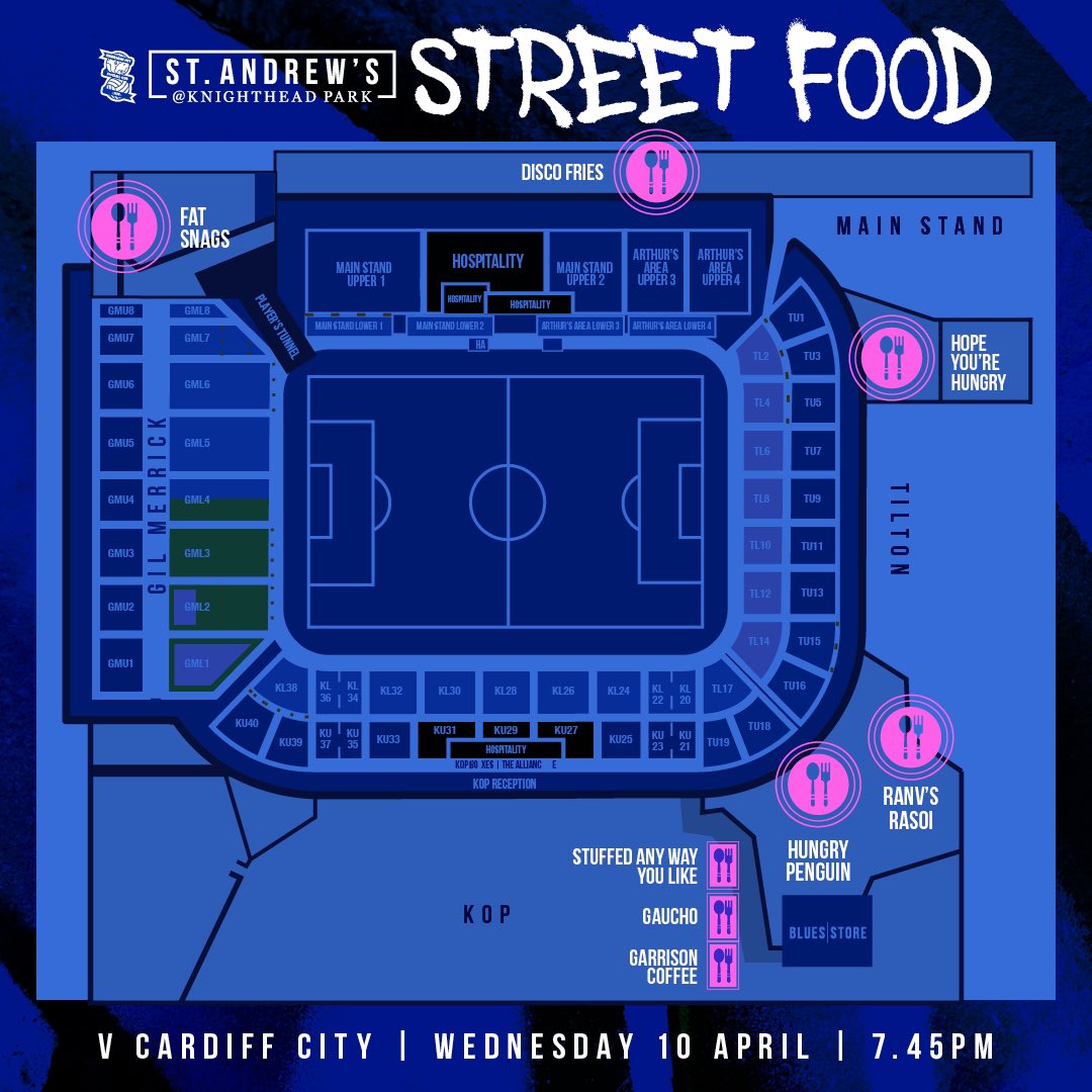 Tonight’s street food map. 🗺️ #BCFC