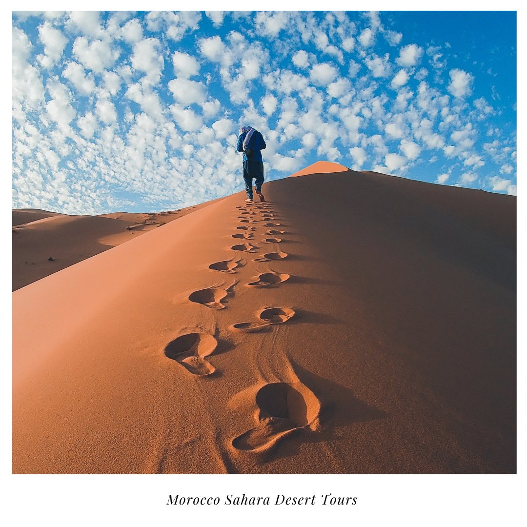 Find peace with each step on your path to serenity, like the gradual ascent that leads to a breathtaking vista atop the dunes.
moroccosaharadeserttours.com

#morocco #moroccotrip #moroccotravel #moroccovacations #merzouga #merzougadesert