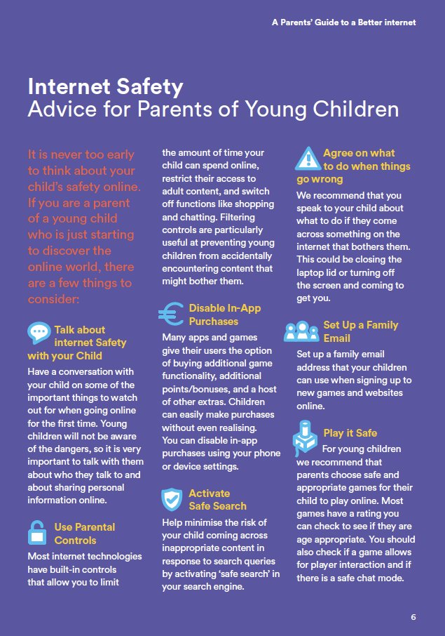 🔐Advice for parents of young children ⤵️ Download our FREE booklet for #parents more advice on key #OnlineSafety topics: bit.ly/2DBF25T #InternetSafety #Parenting