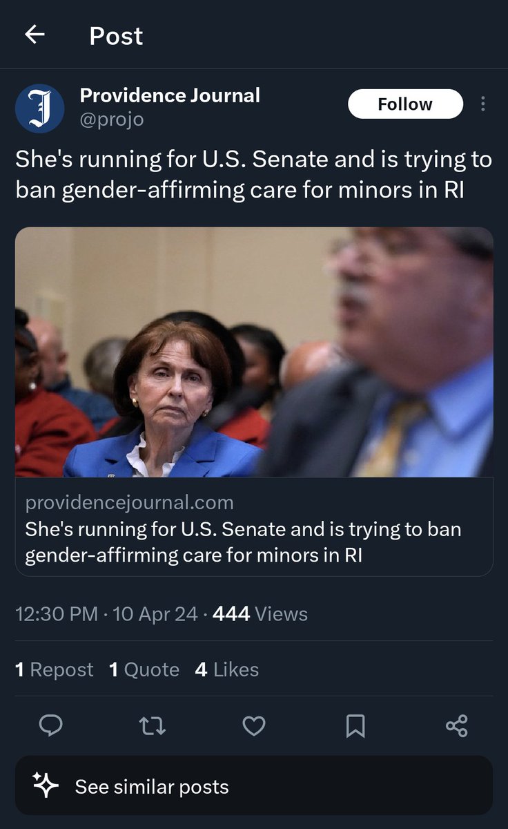 Rhode Island media won't stop until all the children are irreversibly damaged and abused by the gender cult doctors.