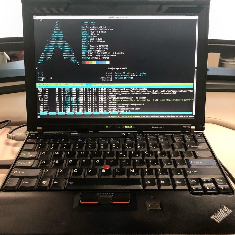 NuclearTux's tweet image. I sold my MacBook and got myself a real computer with an actually solid OS. 
It can also RDP into any windows server if needed. I call that GNU + NT, or  GNU/NT as I resolved to call it lately for short.