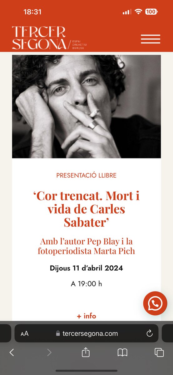 Tot passa aquest dijous a Manresa. Entre elles, presento el text #lacomunitatdelamort a les 19h Murmuri. Si vols anar a la presentació d’un llibre, et recomano que vagis a #cortrencat de @PepBlay a #tercersegona!