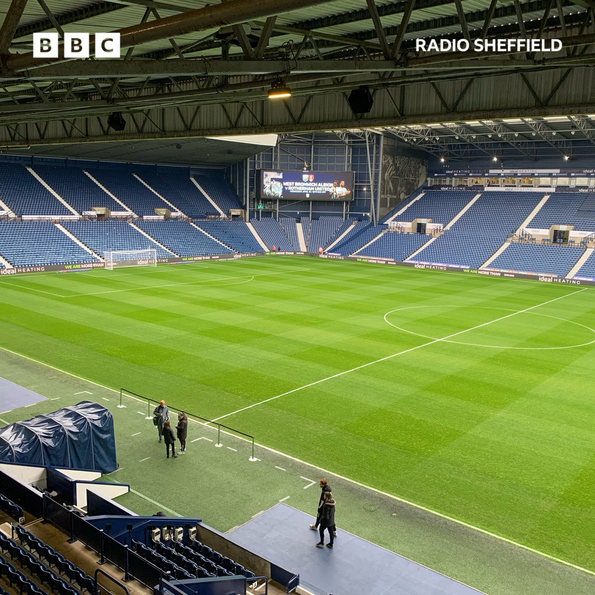 🔴 At the Hawthorns tonight to see how Rotherham United will react to relegation from the Championship. 📻 King @ronniemoore53 joins me for live commentary on @BBCSheffield of West Brom v the Millers after your calls 6-7pm on 0800 111 4949. #RUFC | @footballheaven