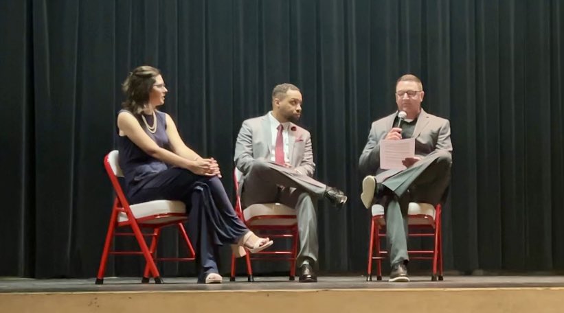 Congrats to our 2024 Outstanding Alumni, Jason Norwood (2009) and Lindsay Beaver-Smith (2003), who were honored Tuesday evening at Stebbins High School.  I am so proud of what these two have accomplished so far and cannot wait to see the amazing things yet to come!!! #WeAreMRLS