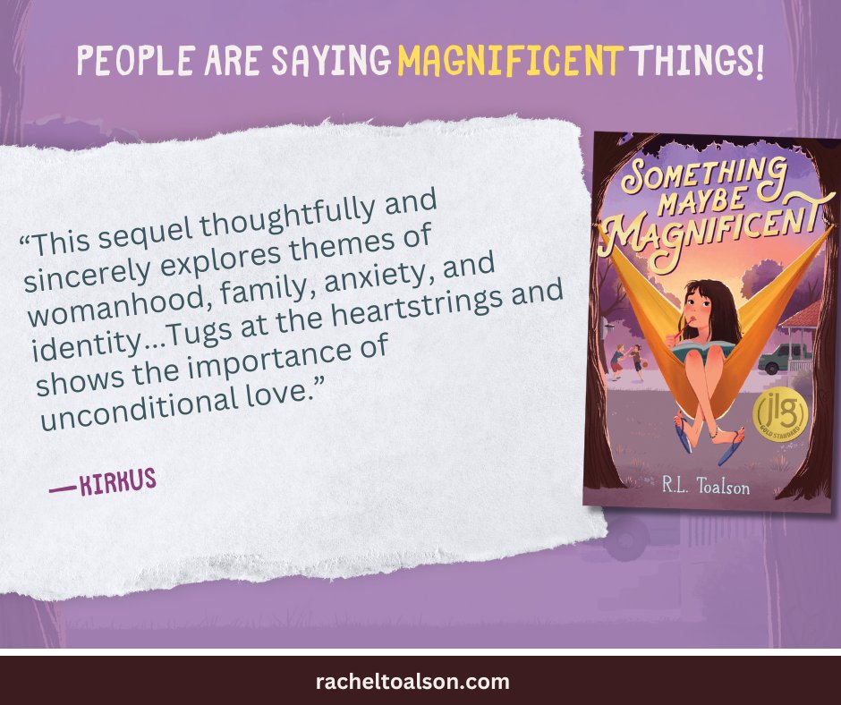 Got a favorable review from Kirkus for SOMETHING MAYBE MAGNIFICENT. This book will make you laugh & cry. And hopefully you’ll remember Victoria forever. (Getting to know her is like getting to know me, because…she’s me. I really love this girl.) Preorder wherever you buy books!