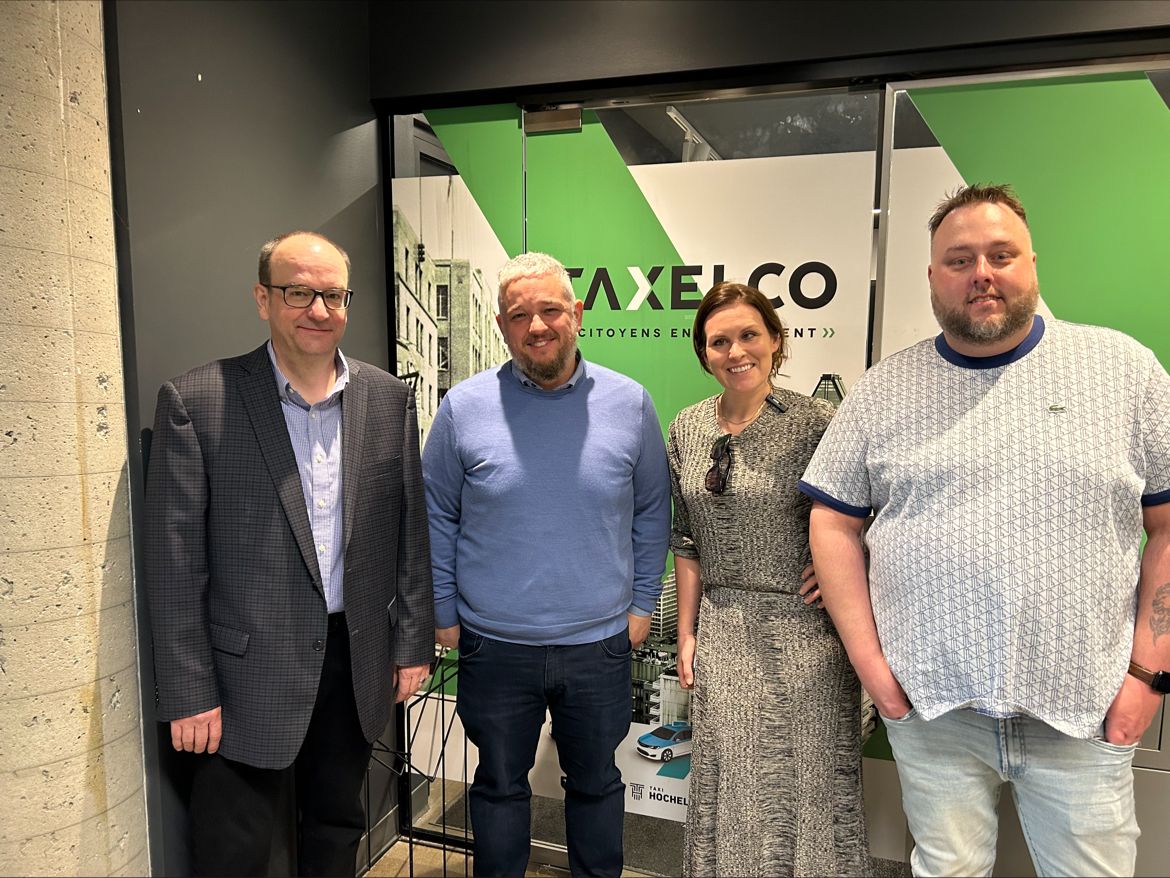 A customer visit to #Taxelco today. The team have grown their fleet to over 1,600 vehicles, are trailblazing innovative Microtransit services in Quebec & have built on #iCabbi to develop custom technology for #NEMT & paratransit. Taxelco are hugely ambitious and we love that. 👏