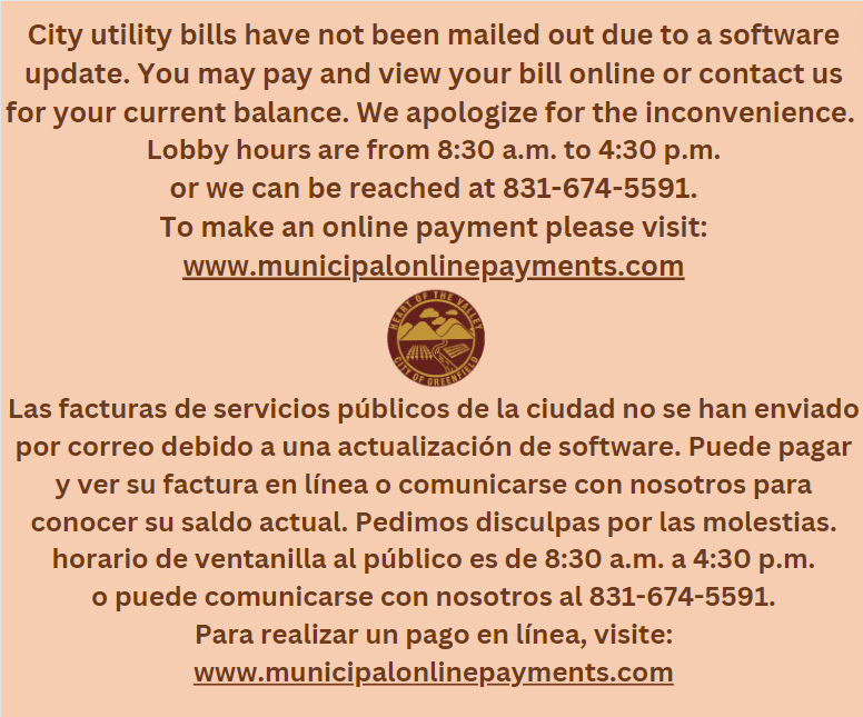 Greenfield_CA's tweet photo. To make an online payment please visit
https://t.co/nKxwJYOzQG
Para realizar un pago en line, siga el enlace https://t.co/11TFeRK1J5