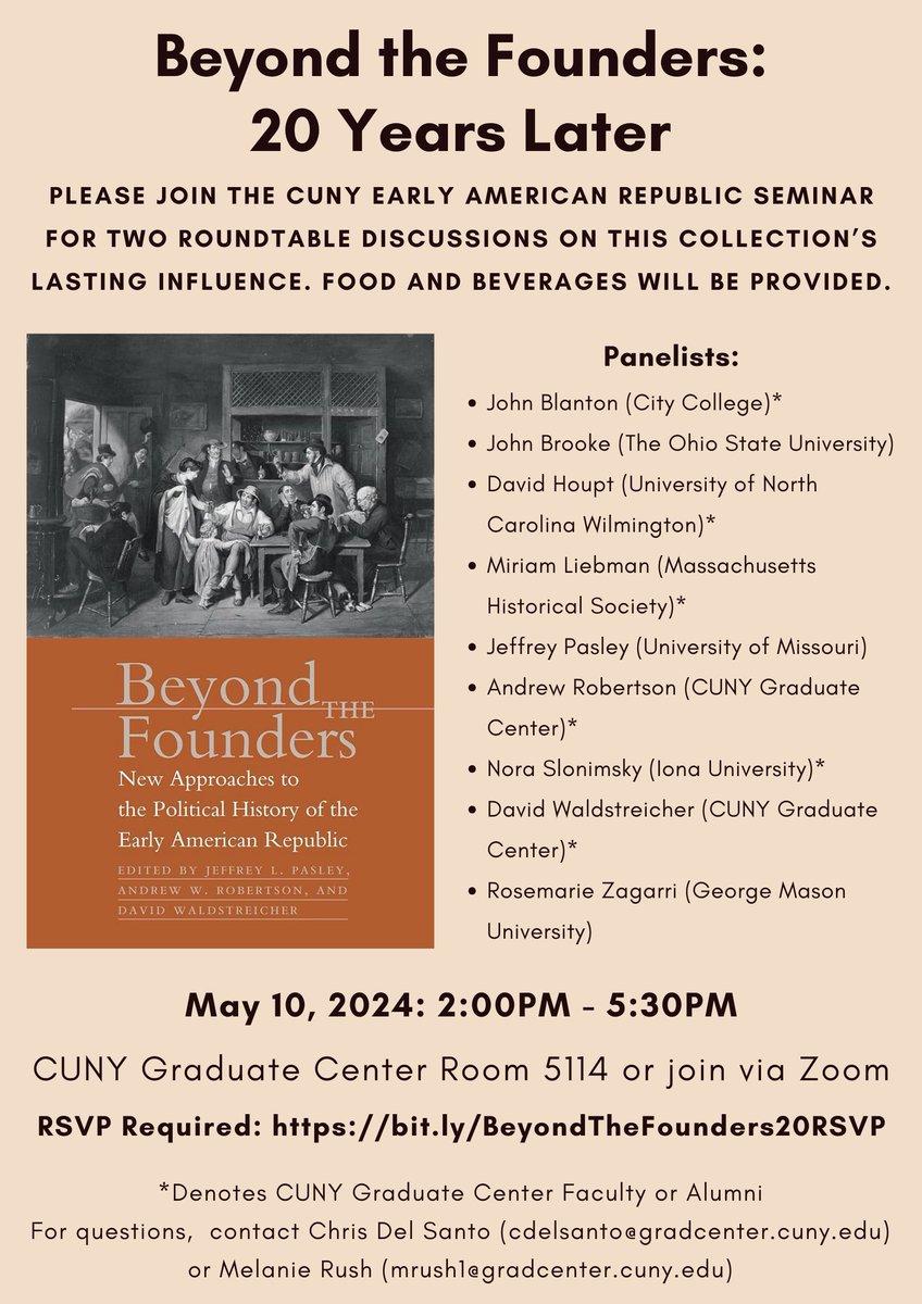 We are pleased to announce our end of the year event for 2024: Beyond the Founders, 20 Years Later to be held Friday, 10 May from 2:00-5:30PM. The hybrid event will feature two roundtables on the collection's impact and legacy. Please see the event poster for RSVP information!