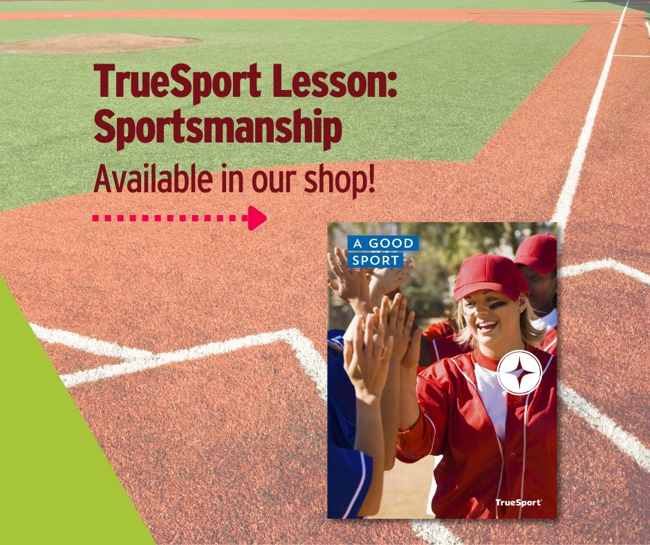 Are you a youth sports coach? ⛸️ 🏀 ⚾ Make sure your practice is about more than skills and drills with resources on the whole athlete and youth sport experience. Get your copy of the TrueSport Lesson on Sportsmanship here: store.truesport.org/product/good-s…