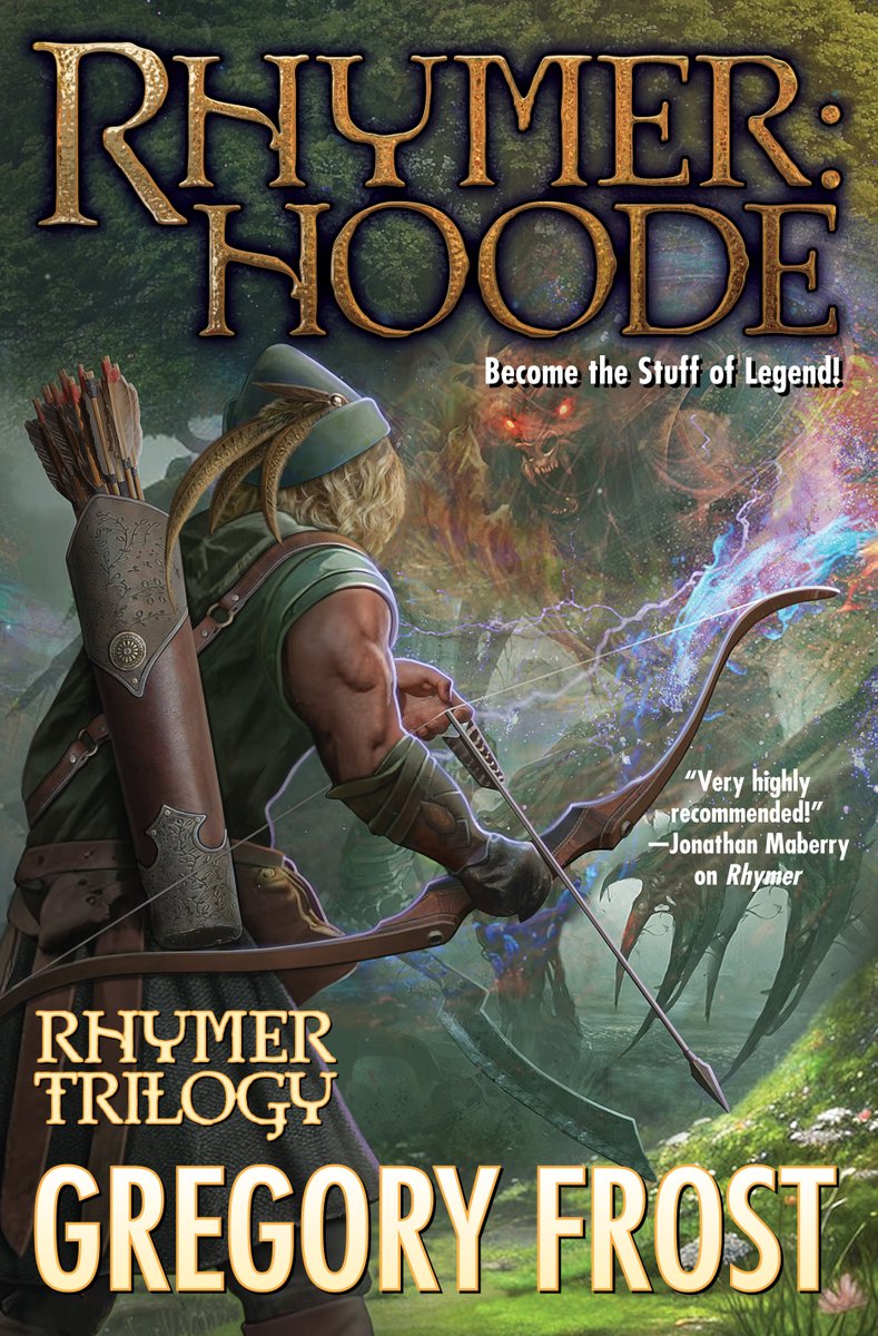 New eARC dropped! Gregory Frost's second book in his 'Rhymer' trilogy, 'RHYMER: HOODE,' is now available EXCLUSIVELY at Baen We're so excited to get this one out and into your hands that we decided not to wait until the 15th baen.com/rhymer-hoode-e… #Rhymer #Hoode #GregoryFrost