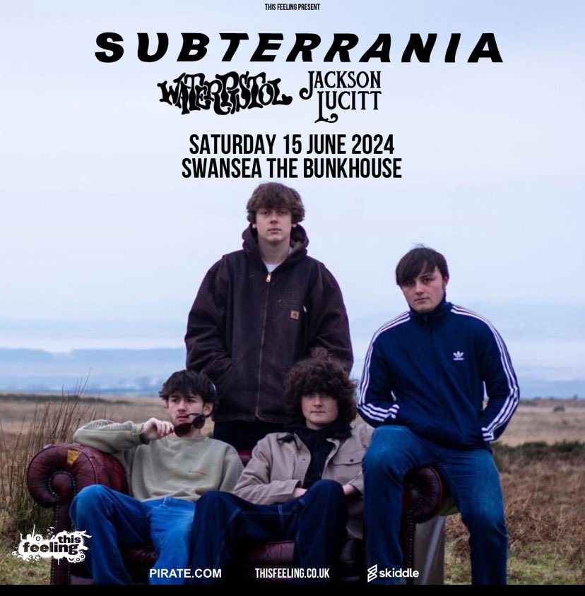 Absolutely buzzing to be headlining bunkhouse with @JacksonLucitt and Waterpistol! tickets go on sale Friday at 10AM via the link: thisfeeling.co.uk/subterrania see you there! @This_Feeling @skiddle @piratedotcomUK @TheBunkhouseSA1