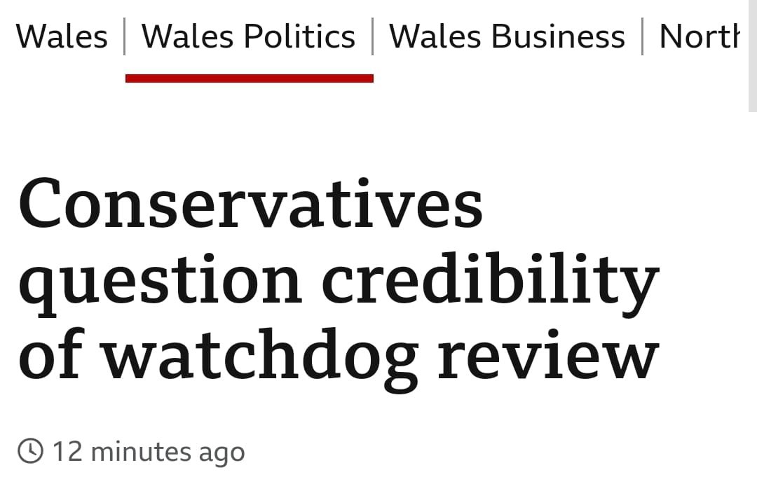 🥀 The appointment of a Labour stooge to lead a review into the Welsh public services ombudsman is unacceptable. ⁉️ With evidence of Labour bias under the Ombudsman, how can we expect this review to have any public confidence?