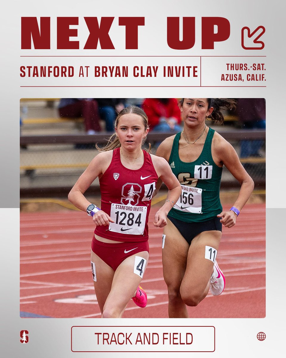 Stanford’s distance crew competes this week at the Bryan Clay Invite! #GoStanford