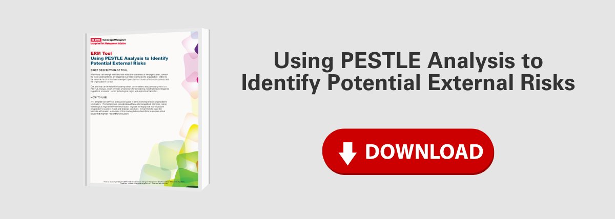 🚨 New Tool Alert! 🚨
Don't let external risks blindside your strategic goals!

🔍 Uncover potential threats with our PESTLE Analysis Template, designed to tackle risks from Political, Economic, Social, Technological, Legal, &amp; Environmental factors.

ow.ly/mzb350Rcuzx
