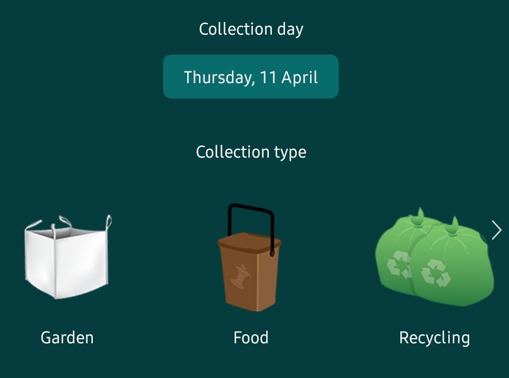 It's bin day tomorrow in Splott. Garden waste collections are back! For those on the new system it's food, with your red and blue bags. For those on the old system, it's food and green bags.