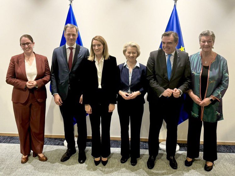 Extremely pleased with the European Parliament’s adoption of the #MigrationPact. Big thanks to everyone involved. We look ahead with @EU2024BE and plan a ministerial meeting on the implementation at the end of April. #EU2024BE