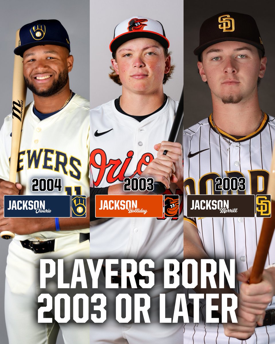 Want to feel old? The Jackson 3 are the youngest players in the Majors.