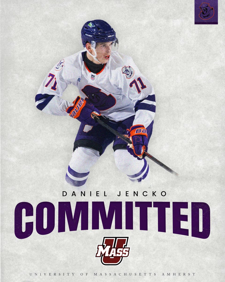 Congratulations to Daniel Jencko on his commitment to the University of Massachusetts Amherst! #YoungstownPhantoms | #ItStartsHere