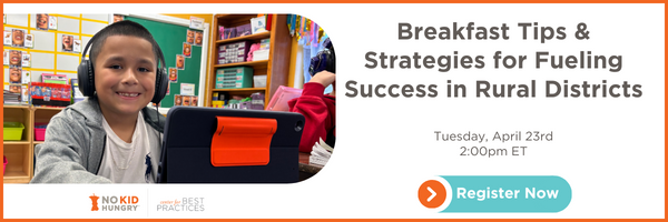 Join @NoKidHungry on April 23rd for 'Breakfast Tips & Strategies for Fueling Success in Rural Districts'! Hear from school nutrition professionals who are leading the way with Breakfast After the Bell, including New York's own Pioneer Central Schools! bit.ly/3xs9RIv