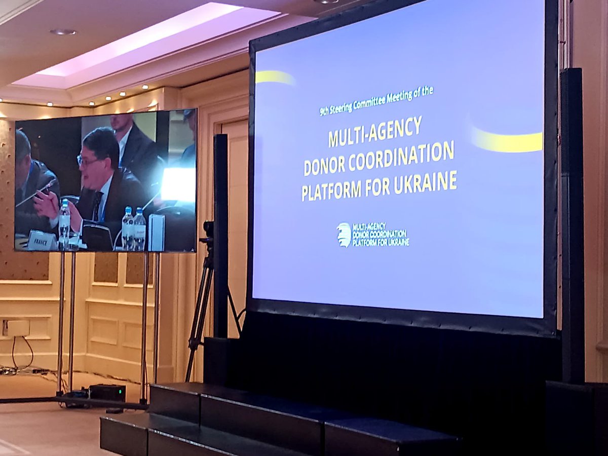 HeilbronnPierre's tweet photo. Today, #MDCP donor platform gathered for the 1st time in #Kyiv to underline 🇪🇺🇫🇷🇮🇹🇯🇵🇺🇲🇩🇪🇬🇧🇸🇪🇰🇷🇳🇱 commitment to 🇺🇦. Recent attacks on the energy system and budget support are the most urging needs we should address, while keeping the 🇺🇦 Plan as a compass for the years to come! https://t.co/TBuPbKjMMx