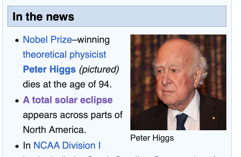 histofarch's tweet image. No longer will people stand with signs that say 
"Free Higgs" until he boson television, because 
the mass granted is a Requiem. 

The man who postulated what others call the "God Particle" - did he expect to meet the real thing? 

#TwitterVerse - meh- but, I'll allow it -