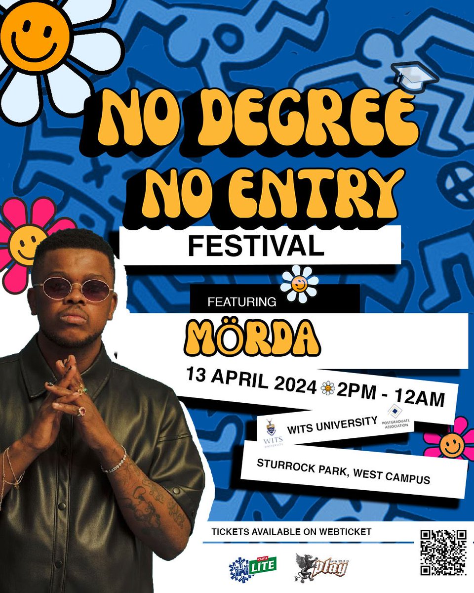 We hope you didn’t think we throwing an Rnb fest😂😭…The PGA has you covered with all your faves,be prepared to get your groove on with Morda🔥🔥🔥
#NoDegreeNoEntry
#witsie 
#witsforgood