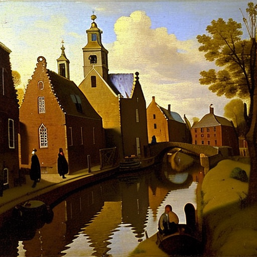 Vermeer AI Museum exhibition 
#vermeer #AI #AIart #AIartwork #johannesvermeer #painting #フェルメール #現代アート #現代美術 #当代艺术 #modernart #contemporaryart #modernekunst #investinart #nft #nftart #nftartist #closetovermeer
Landscape of Delft
