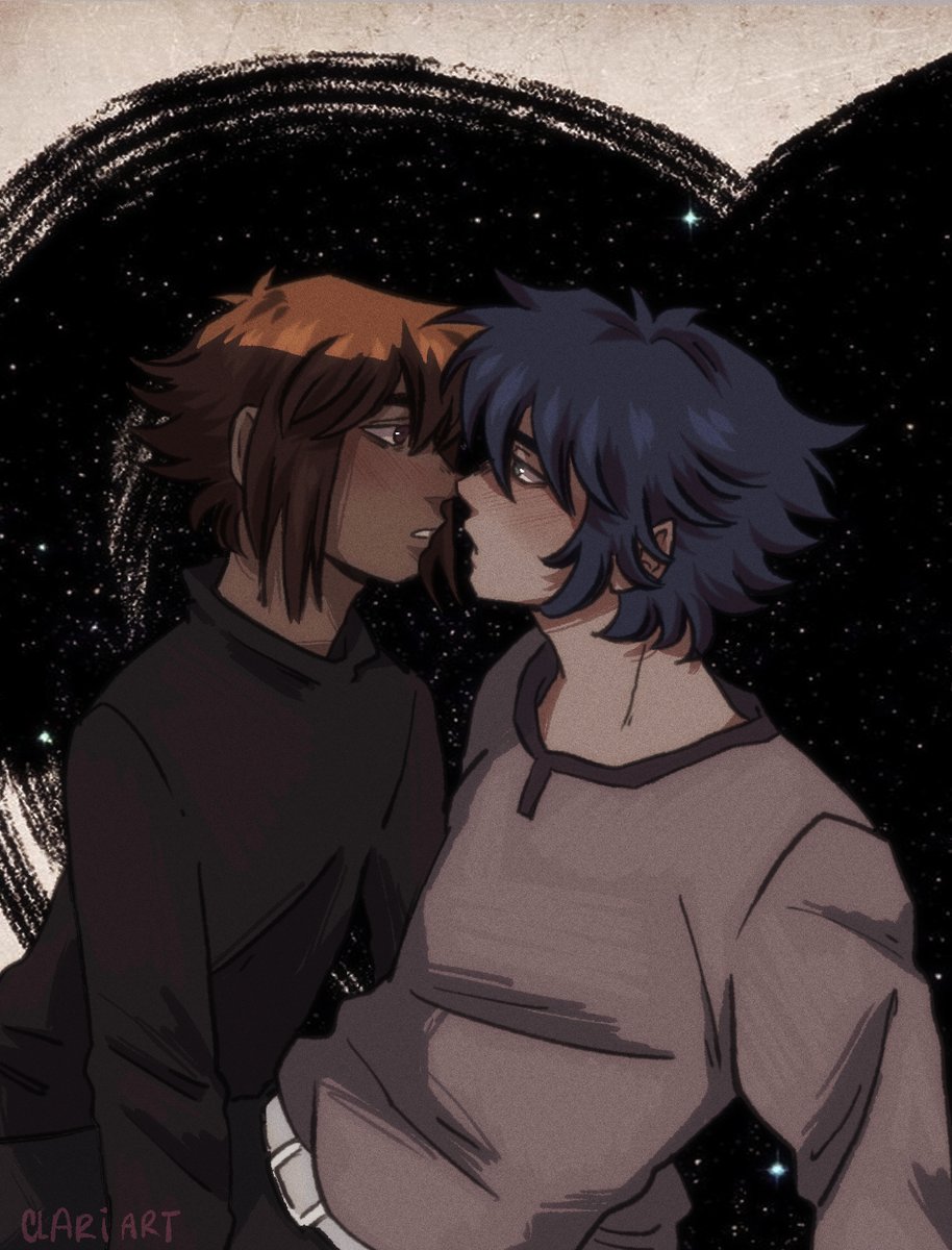 so happy to participate in the Johan x Judai week! 
DAY 1: first (almost kiss)
#Spiritshipping #ヨハ十 #JohanxJudaiWeek2024 #SpiritshippingWeek2024 #ヨハ十週間2024