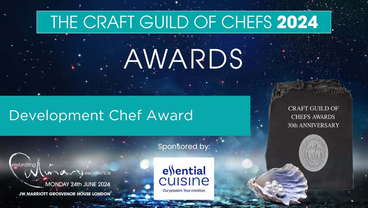 In the Development Chef Award sponsored by @essentialcuisin we have shortlisted Bob Hayes, Ingredient, Recipe &amp; Menu Manager at ESS, <a href="/chef_martyn/">Martyn Lee</a> Development Chef at <a href="/waitrose/">Waitrose & Partners</a> and Leanne Turk, Lead Development Chef - Foodbuy Culinary Solutions, <a href="/compassgroupuk/">Compass Group UK & I</a>