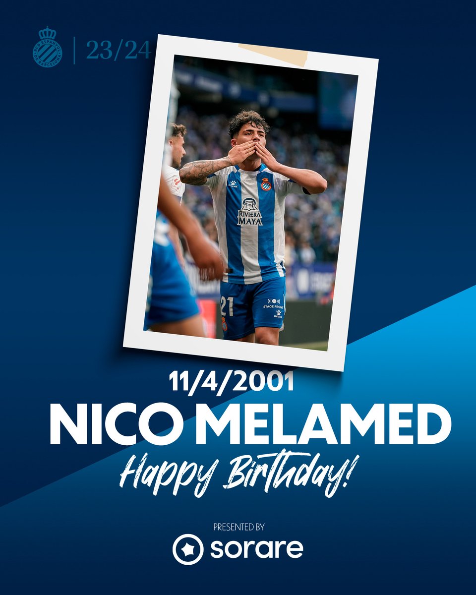 🎂 Avui és l'aniversari de Nico Melamed. Per molts anys, @nicomr_! 👏