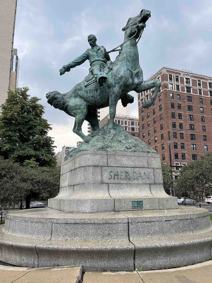Today marks the Civil War’s end, pivotal in American history. Let’s honor General Philip Sheridan, whose bravery and leadership inspire us. The Sheridan Monument on Belmont & Dusable Drive stands tall, commemorating his contributions. #MonumentWednesday #ChicagoFire 🇺🇸🔥