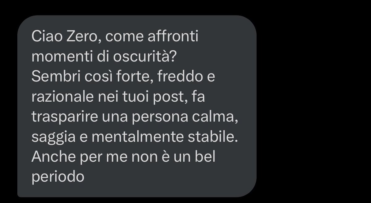 Yesterday an Italian follower sent me a message that I want to share with you all. “𝗛𝗲𝗹𝗹𝗼 𝗭𝗲𝗿𝗼, 𝗵𝗼𝘄 𝗱𝗼 𝘆𝗼𝘂 𝗱𝗲𝗮𝗹 𝘄𝗶𝘁𝗵 𝗺𝗼𝗺𝗲𝗻𝘁𝘀 𝗼𝗳 𝗱𝗮𝗿𝗸𝗻𝗲𝘀𝘀? 𝗬𝗼𝘂 𝘀𝗲𝗲𝗺 𝘀𝗼 𝘀𝘁𝗿𝗼𝗻𝗴, 𝗰𝗼𝗹𝗱, 𝗮𝗻𝗱 𝗿𝗮𝘁𝗶𝗼𝗻𝗮𝗹 𝗶𝗻 𝘆𝗼𝘂𝗿 𝗽𝗼𝘀𝘁𝘀,…