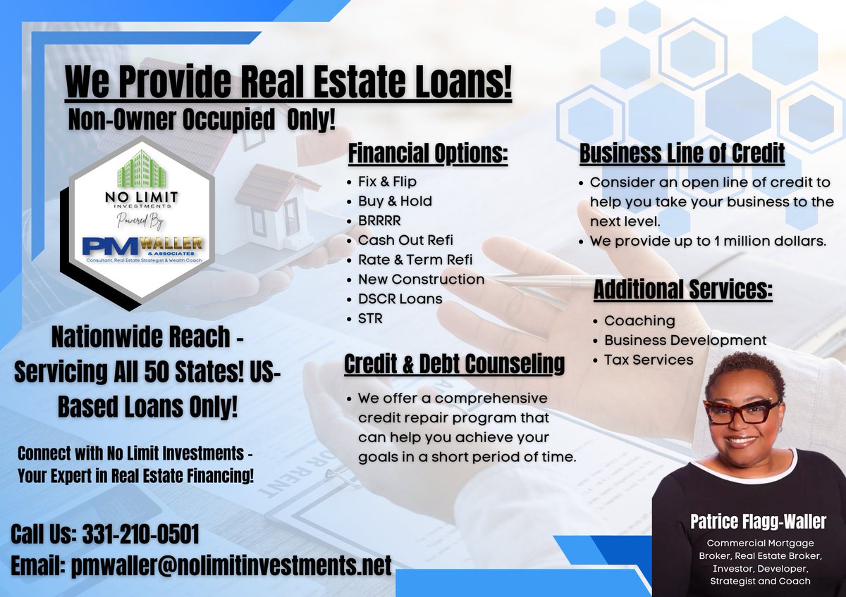 Boost Your BRRRR Strategy Funding

Start on your BRRRR investment venture with No Limit Investments. Utilize appealing funding choices and expert guidance. Get in touch now!

#realestateloans #loans